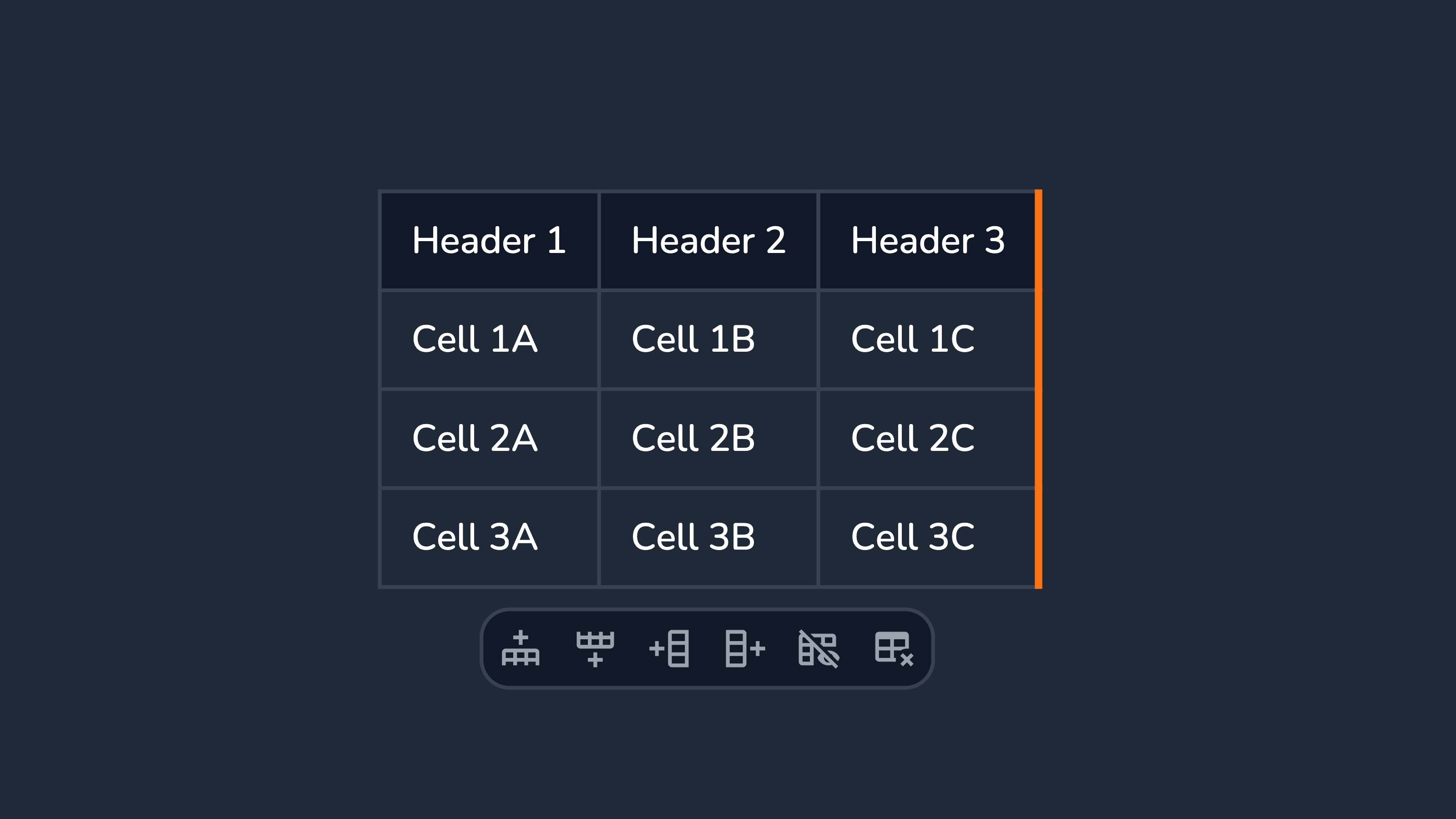 Table editor