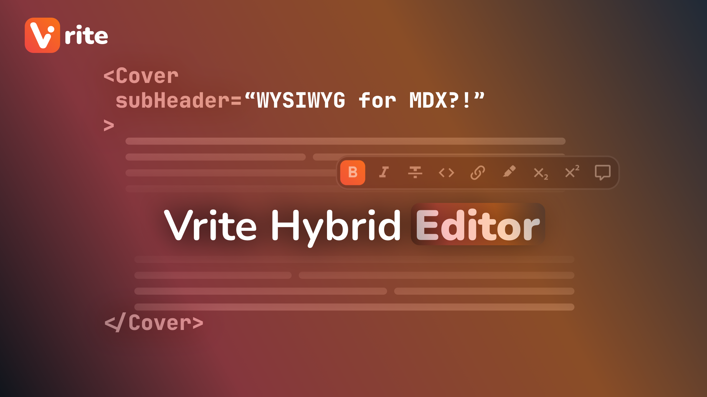 WYSIWYG for MDX?! Introducing Vrite's Hybrid Editor