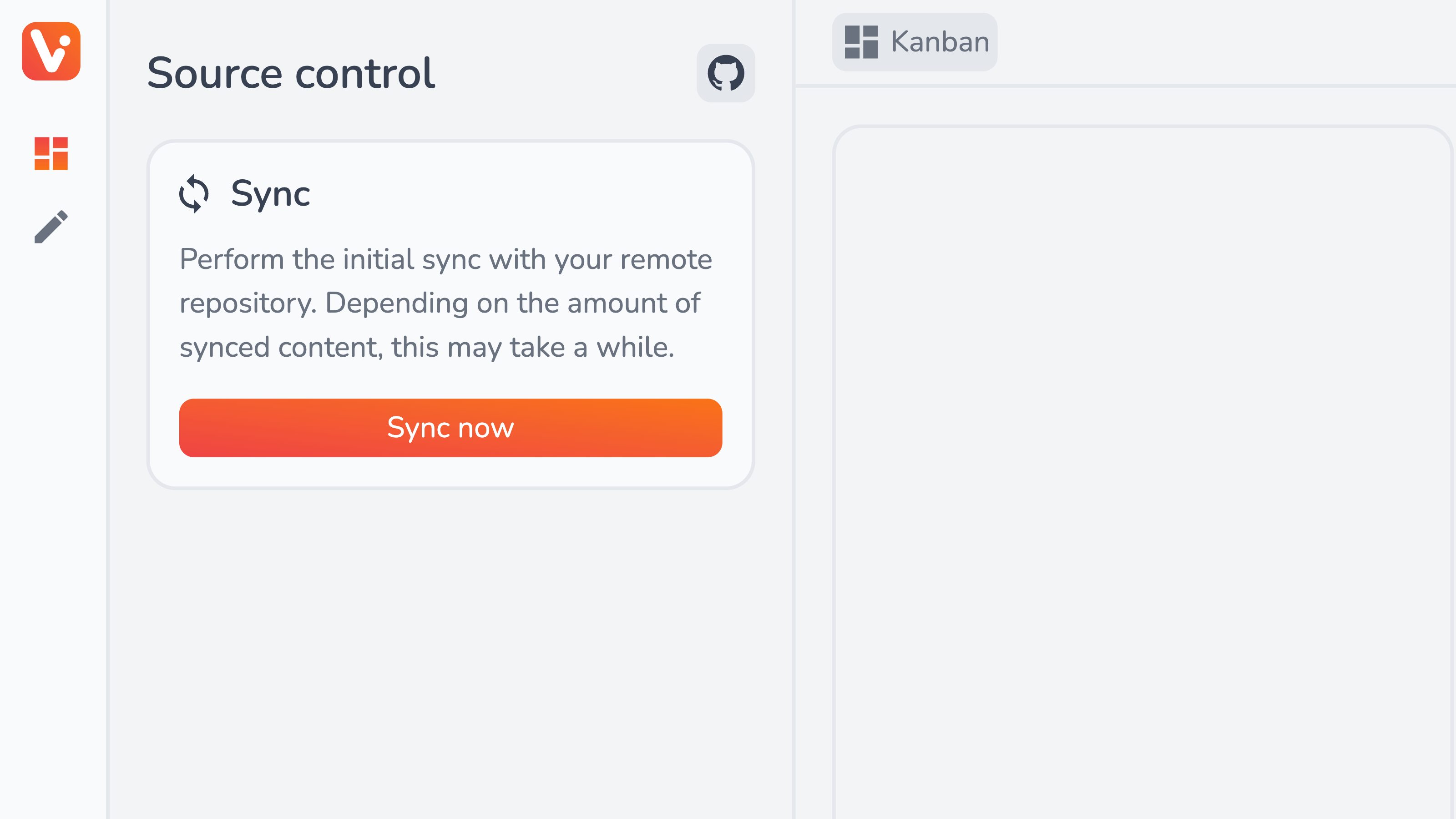 Initial sync section