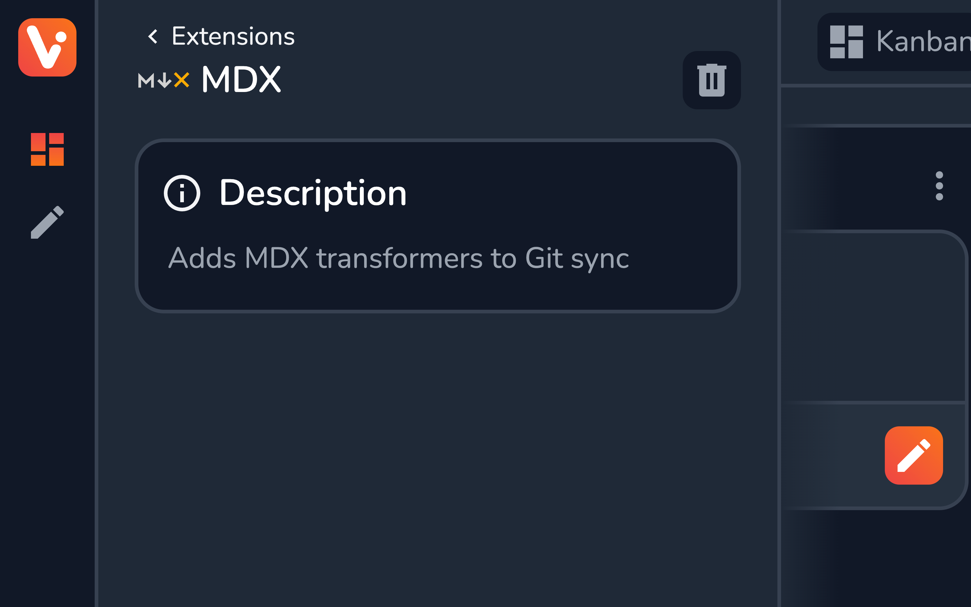 Vrite MDX extension